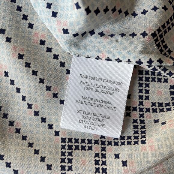 Joie Silk Smocked Neck Blouse // XS - Picture 7 of 8